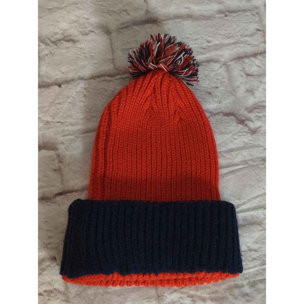 Denver Broncos 47 Brand Beanie Pom Pom Winter Hat One Size NFL‎ branded